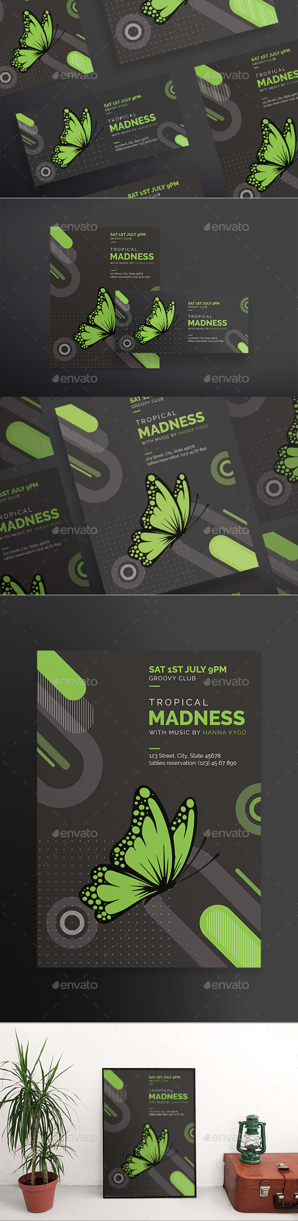 Tropical Madness Flyers - Clubs & Parties Events