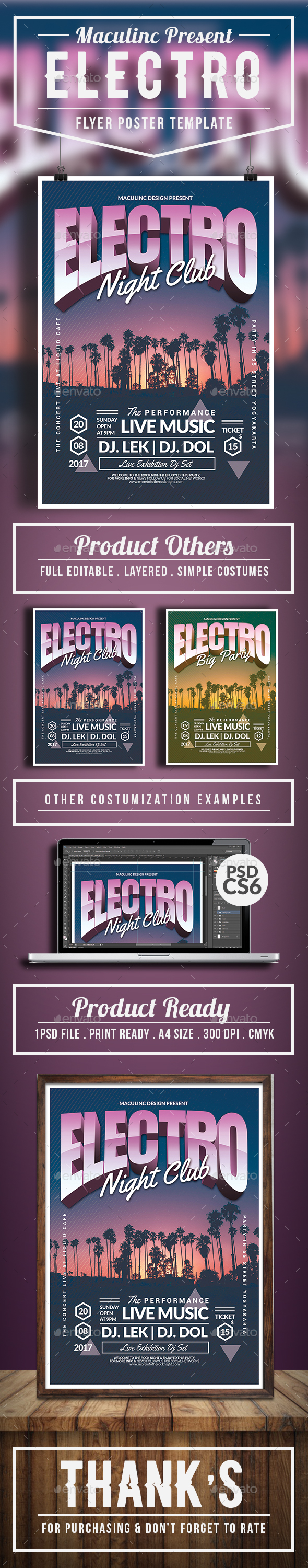 Electro Flyer/Poster Vol.8 - Clubs & Parties Events