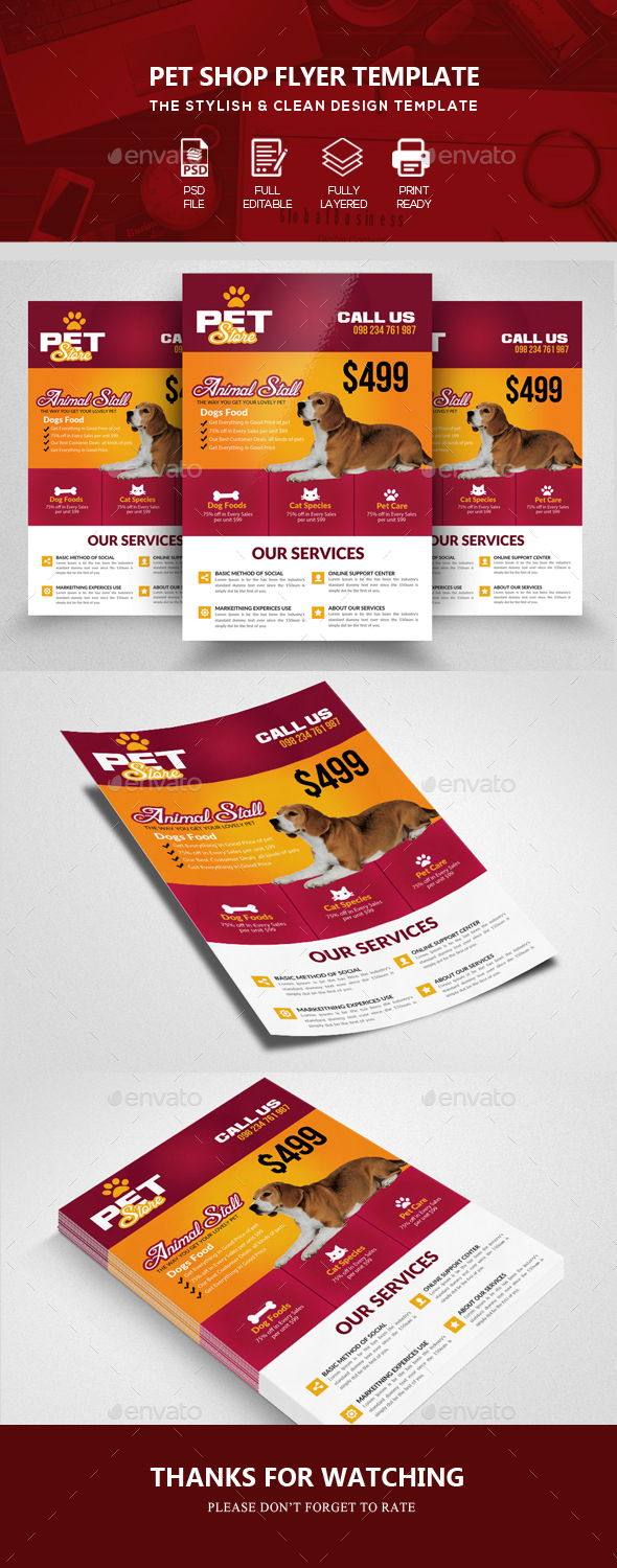Pet Care Business Flyers - Corporate Flyers