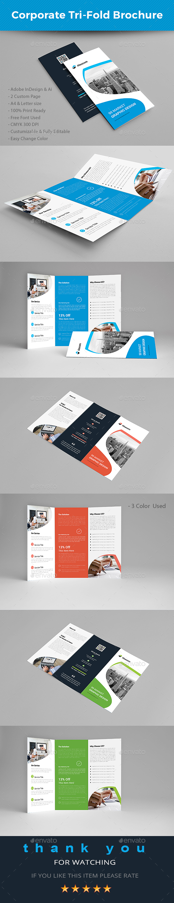 Corporate Trifold Brochure - Brochures Print Templates
