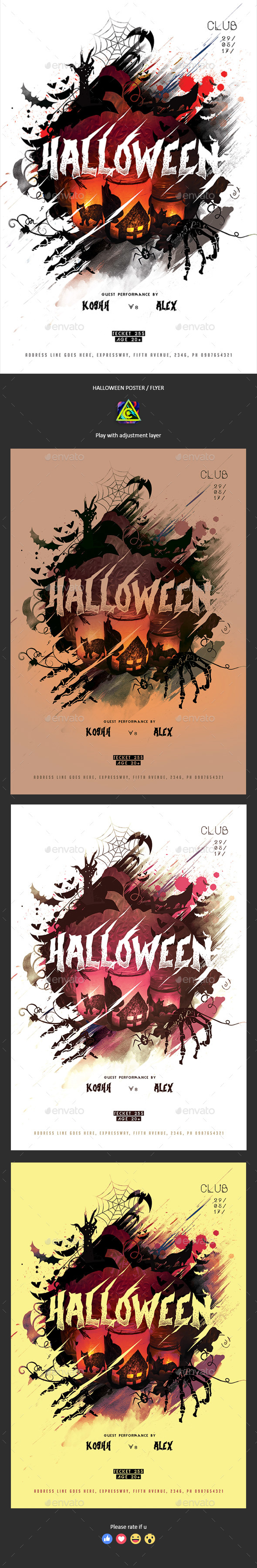 Halloween Poster / Flyer - Clubs & Parties Events