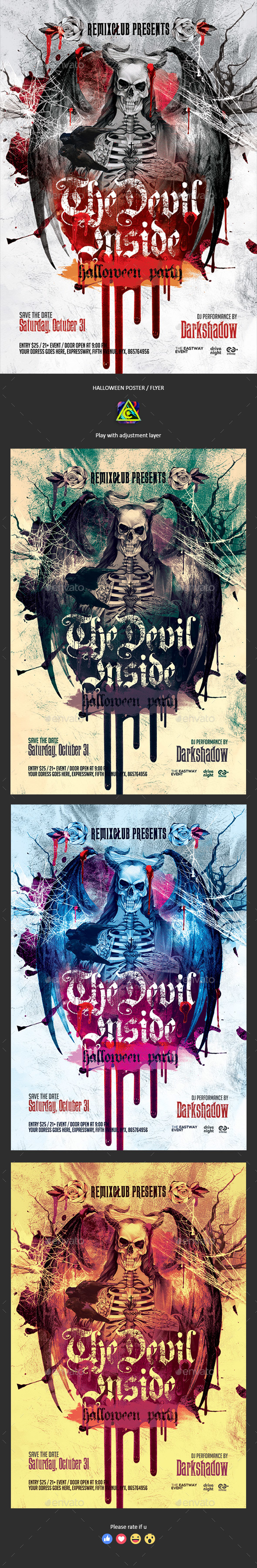The Devil Inside Poster / Flyer - Clubs & Parties Events