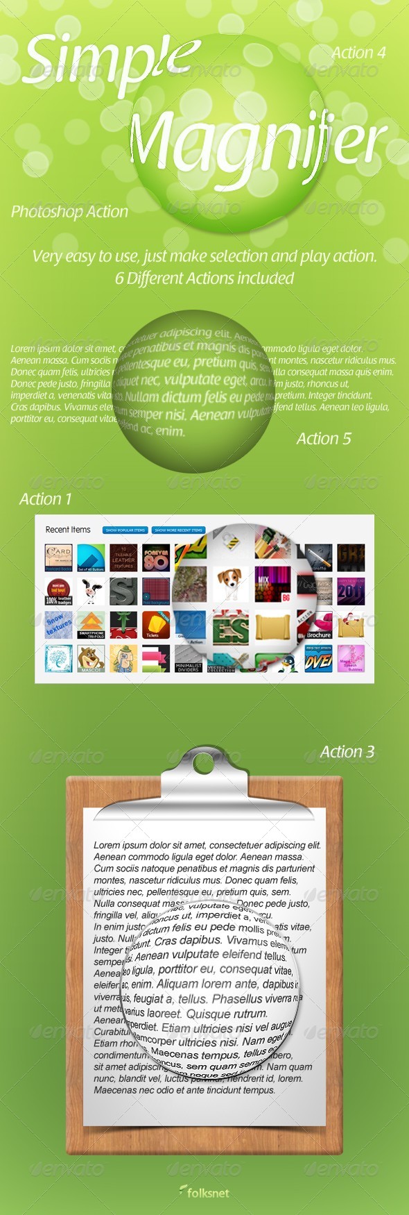 Simple Magnifier - Utilities Actions