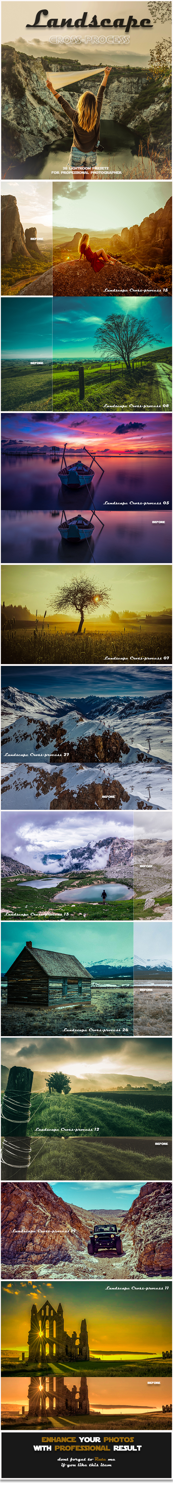 38 Landscape Cross-Process Lightroom Presets - Lightroom Presets Add-ons