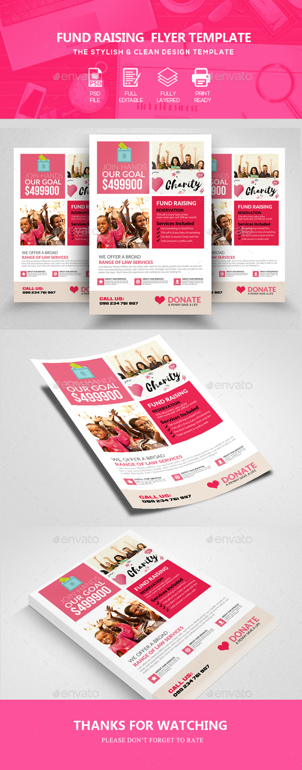 Charity Fundraisers Flyer - Corporate Flyers