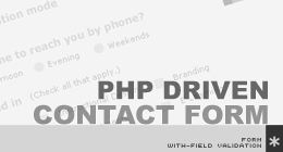 PHP driven contact form