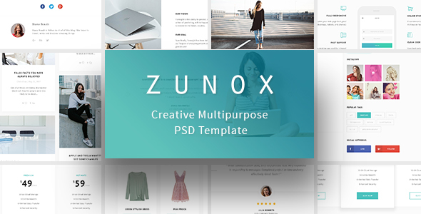 Zunox - Creative - ThemeForest 20721809