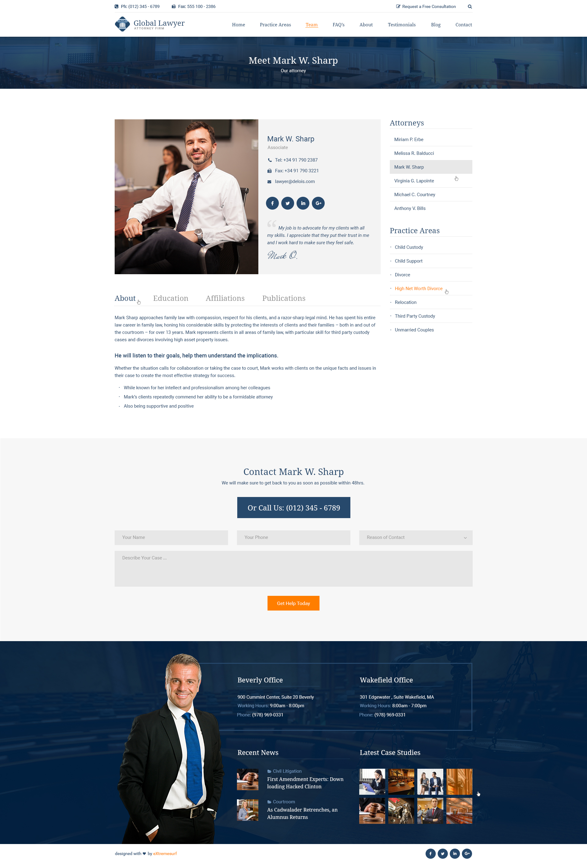 Lawyer Legal HTML Template for Attorneys and Law Firms by themesuite