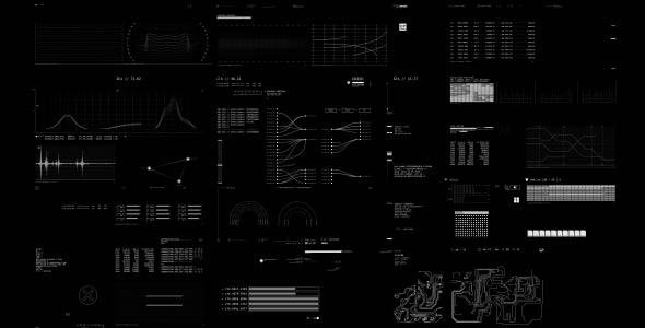 4K HUD Board Animation Screens