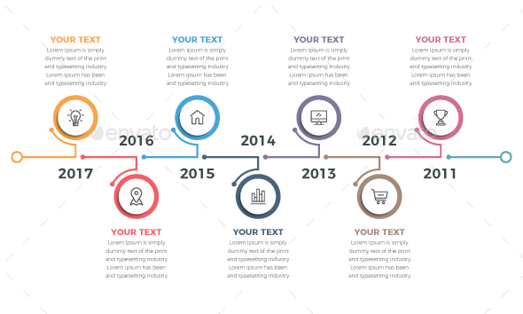 Modern Timeline Infographics - Infographics