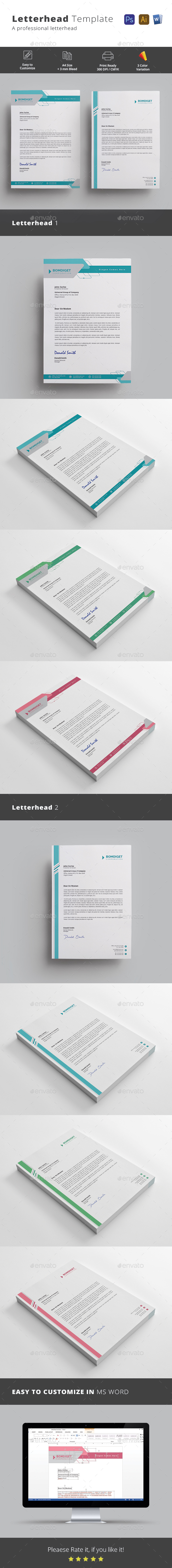Letterhead - Stationery Print Templates