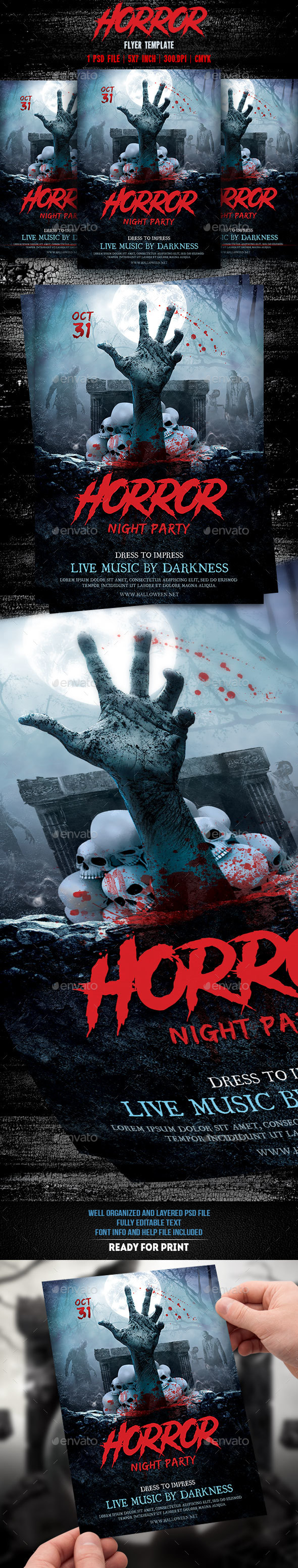 Horror Night Flyer Template - Events Flyers