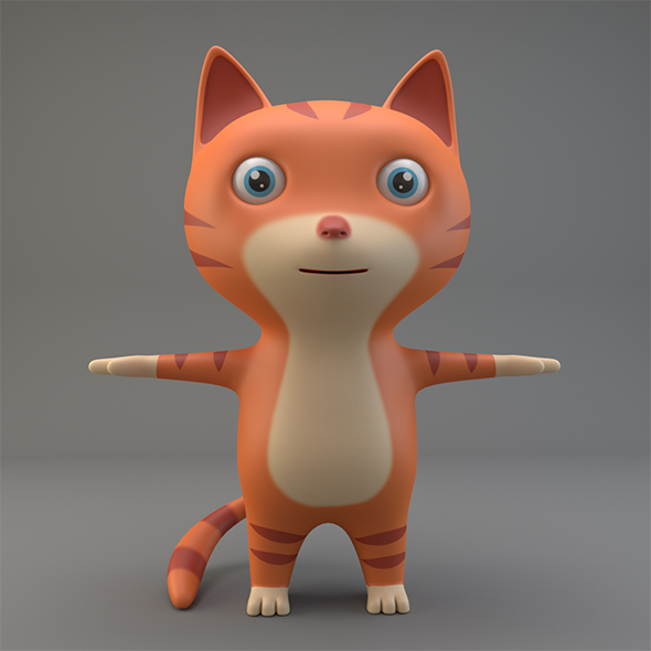 Cartoon Cat - 3Docean 20723836