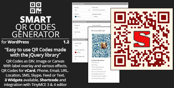 Smart QR Codes Generator