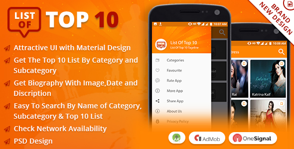 List Of Top 10 - CodeCanyon Item for Sale