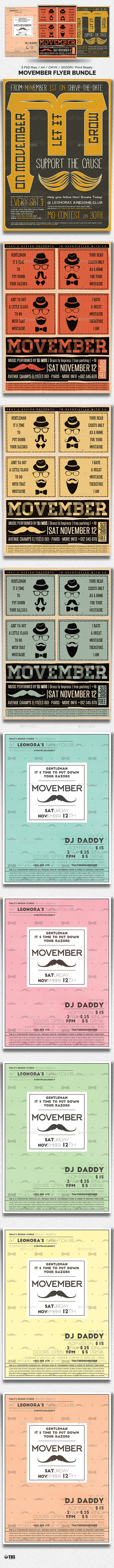 Movember Flyer Bundle - Holidays Events