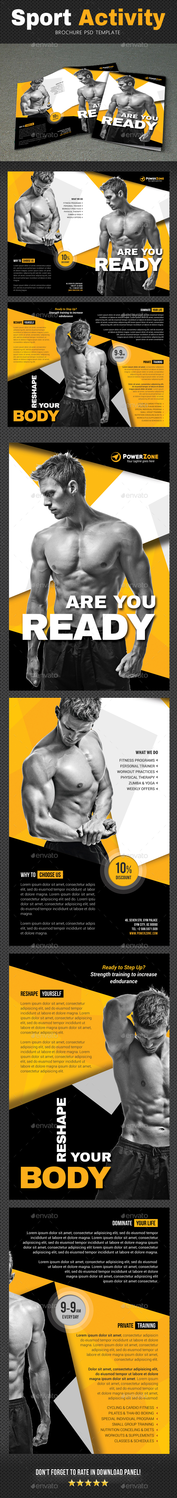 Sport Activity Brochure 6 - Brochures Print Templates