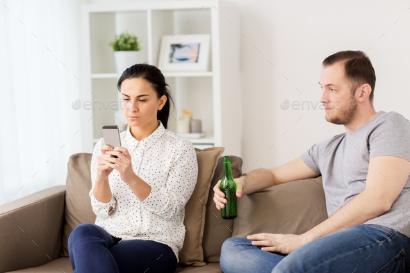 couple having argument at home