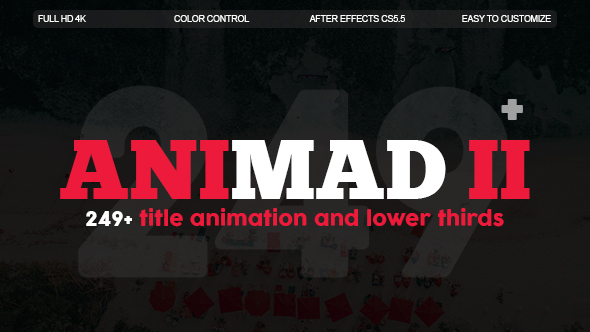 AniMad II | 249+ Titles and Lower Thirds