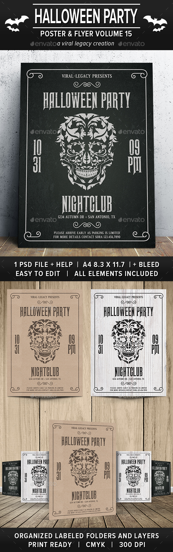 Halloween Party Poster / Flyer V15