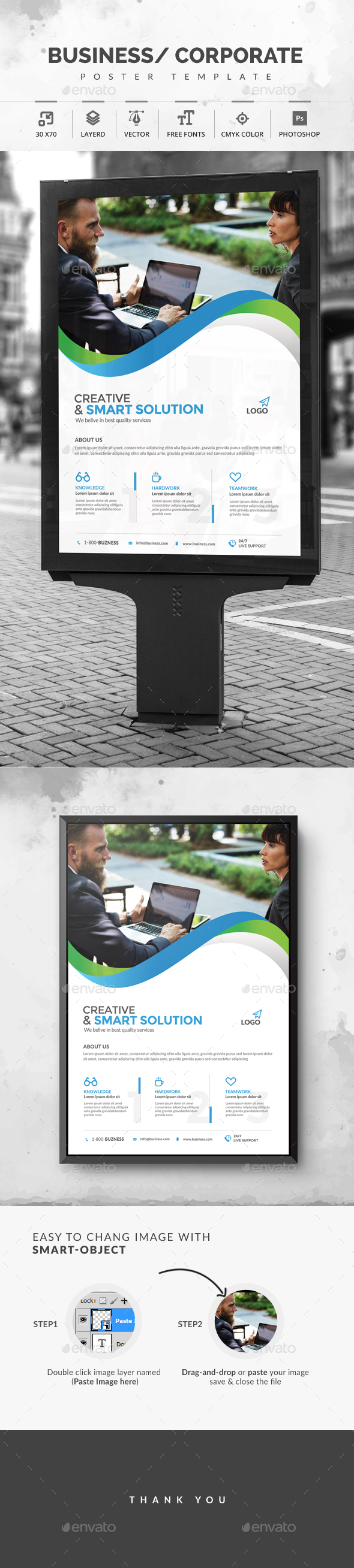 Corporate Poster - Signage Print Templates