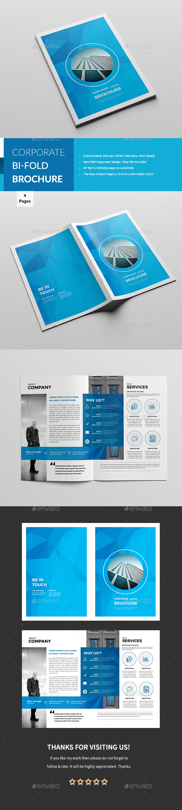 Corporate Bi-Fold Brochure - Corporate Brochures