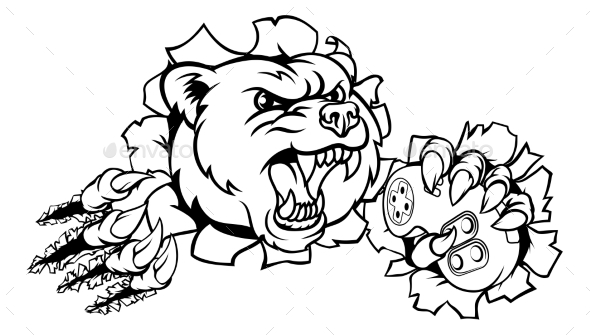 Bear Esports Mascot - Animals Characters