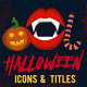 Halloween Motion Icons &amp; Titles - VideoHive Item for Sale