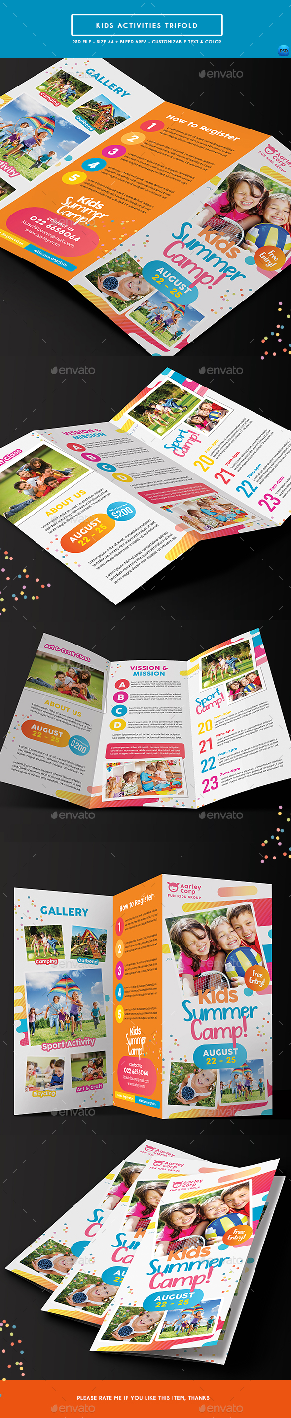 Kids Activities Trifold - Corporate Flyers