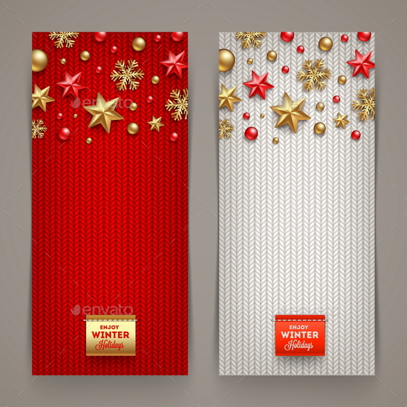 Christmas Banners - Vector Illustration - Christmas Seasons/Holidays