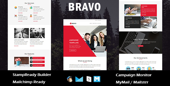 ThemeForest Bravo Multipurpose Responsive Email Templates with Stamp Ready Builder Access 20631858 ThemeForest Bravo Multipurpose Responsive Email Templates with Stamp Ready Builder Access 20631858