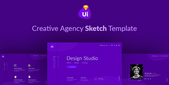 Design Studio - Creative Agency Sketch Template