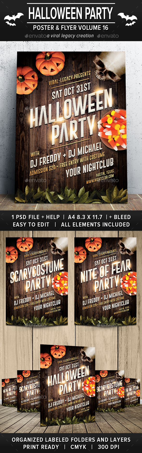 Halloween Party Poster / Flyer V16