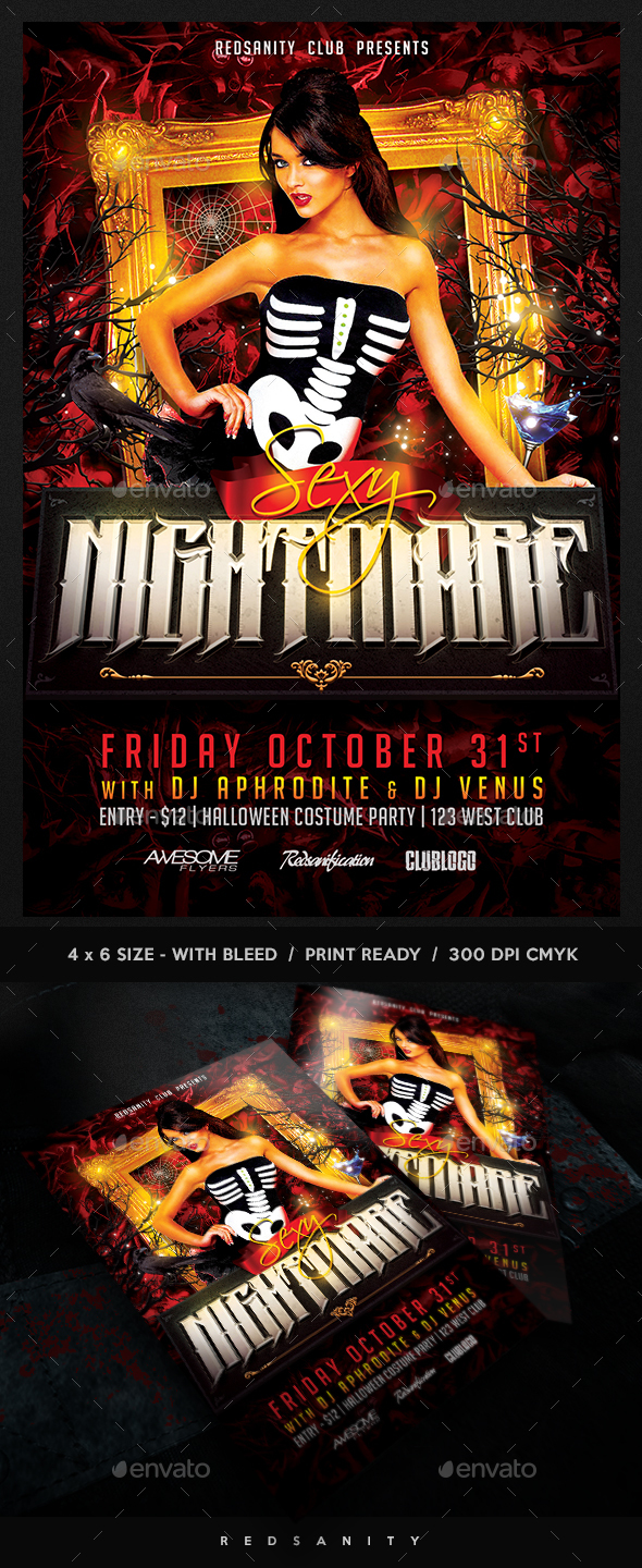 Sexy Nightmare Flyer - Clubs & Parties Events