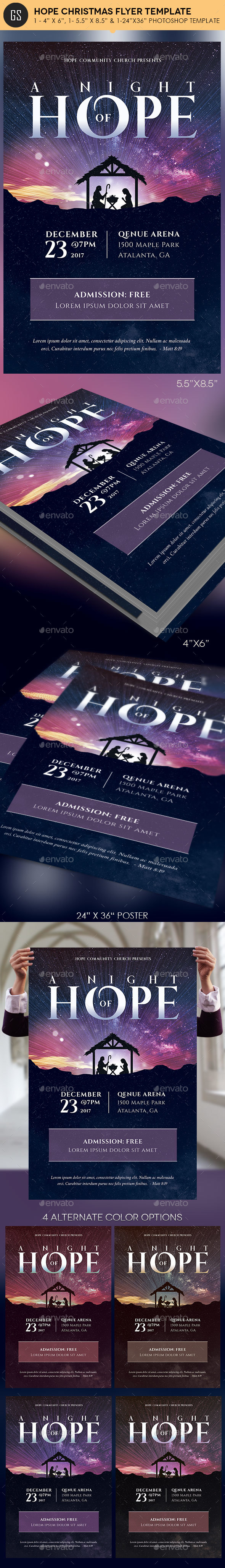 Hope Christmas Flyer Poster Template