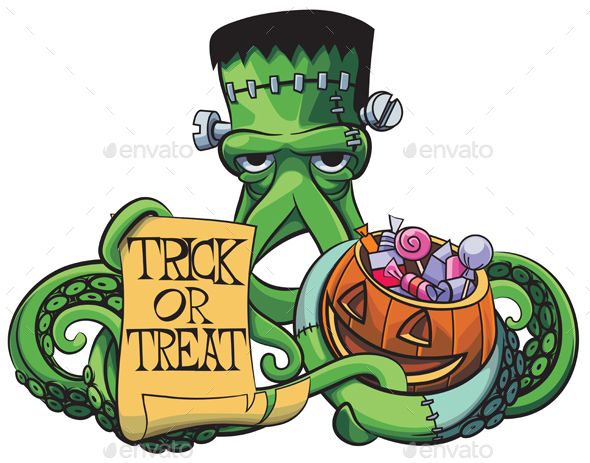 Octopus the Frankenstein - Halloween Seasons/Holidays