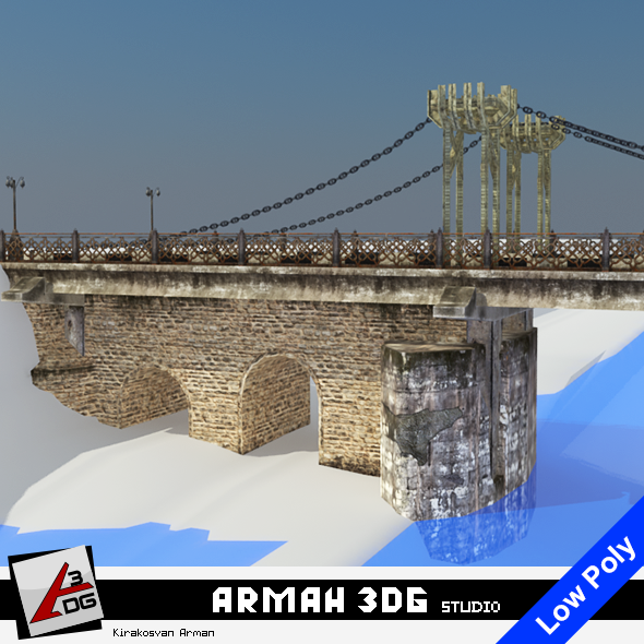 Chain Bridge Kutaisi - 3DOcean Item for Sale