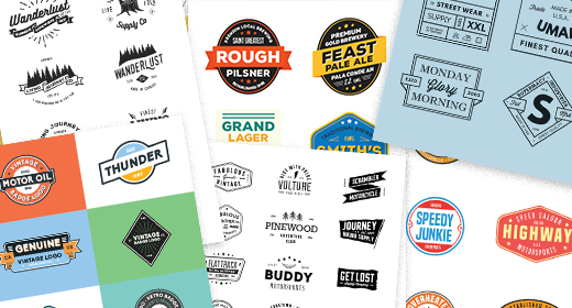 Vintage Badge & Logo Collection