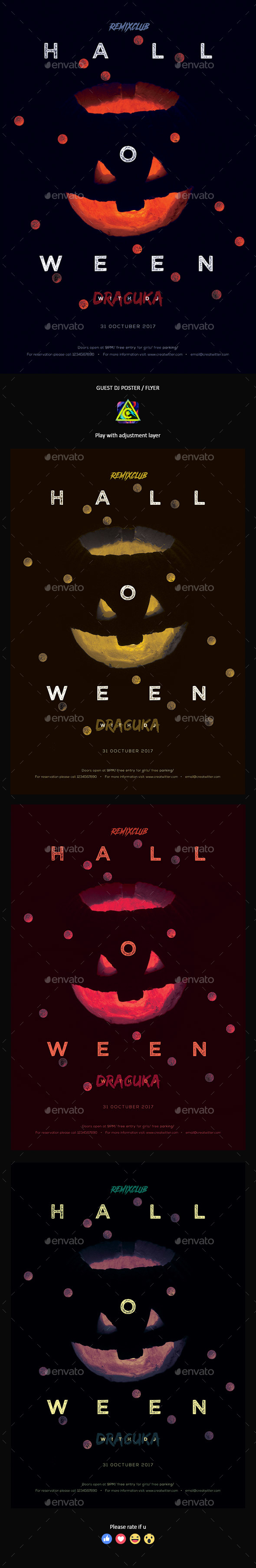 Halloween Poster / Flyer - Clubs & Parties Events