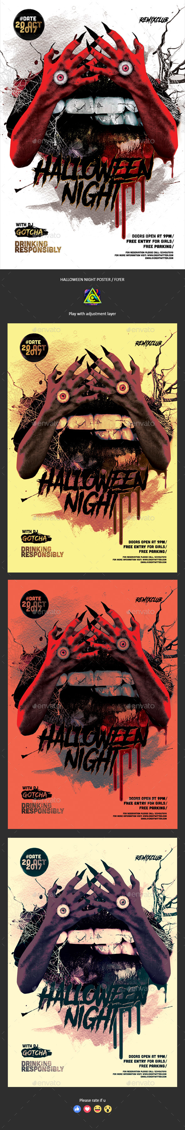 Halloween Night Poster / Flyer