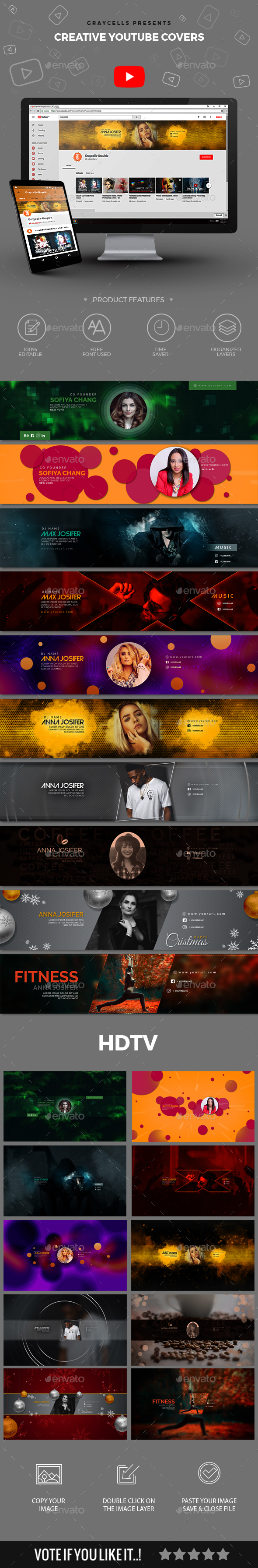 10 Multipurpose YouTube Cover - YouTube Social Media