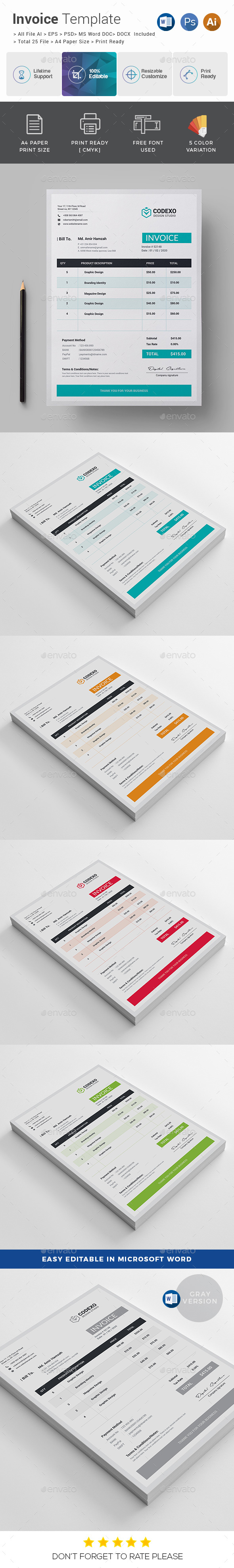 Creative Invoice - Stationery Print Templates