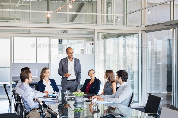 Business team in a meeting - Stock Photo - Images