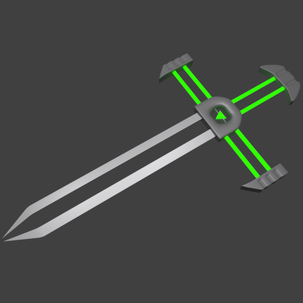 Sci-Fi Fantasy Sword - 3Docean 20742130