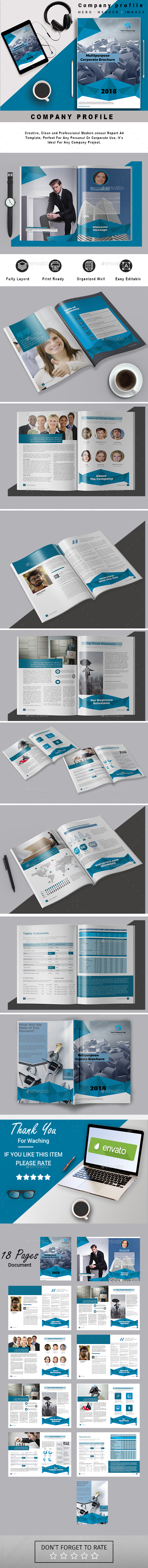 A4 Multipurpose Corporate Brochure #22 - Corporate Brochures