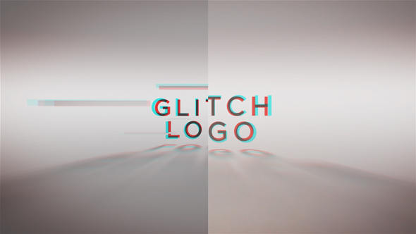 Glitch Words Logo Reveal | 2 versions