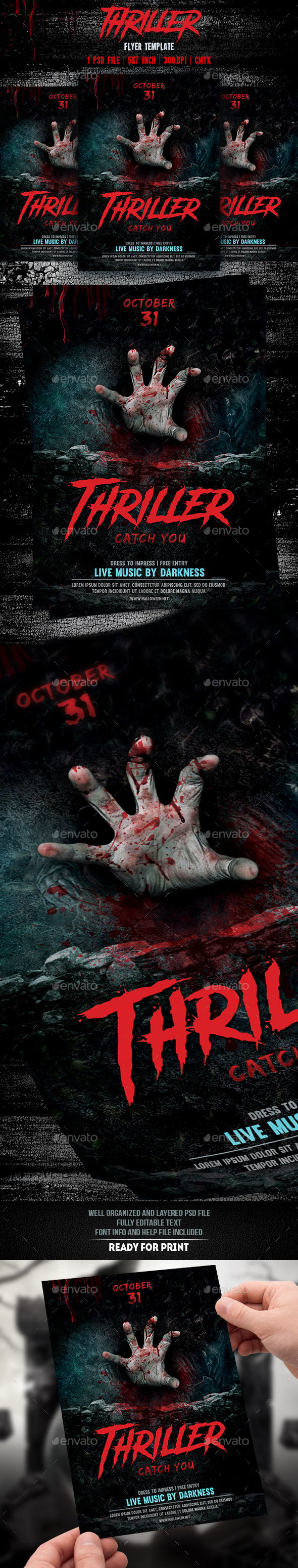 Thriller Flyer Template - Events Flyers