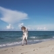 Girl, Beach, Sea, Wind in Hair - VideoHive Item for Sale