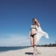 Girl, Beach, Sea, Wind in Your Hair - VideoHive Item for Sale