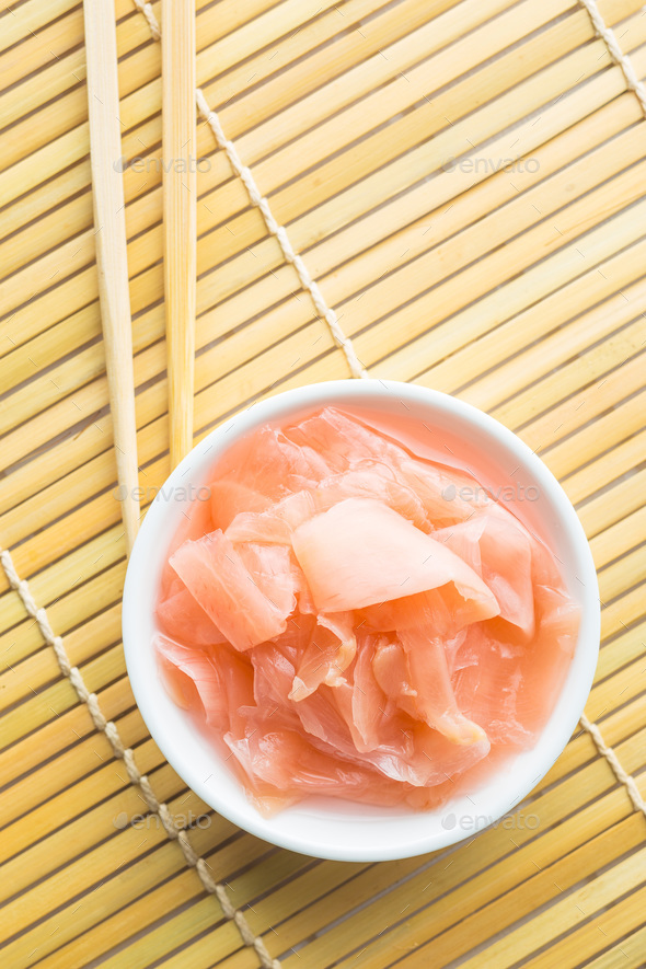 Pickled sushi ginger slices. Stock Photo by jirkaejc | PhotoDune